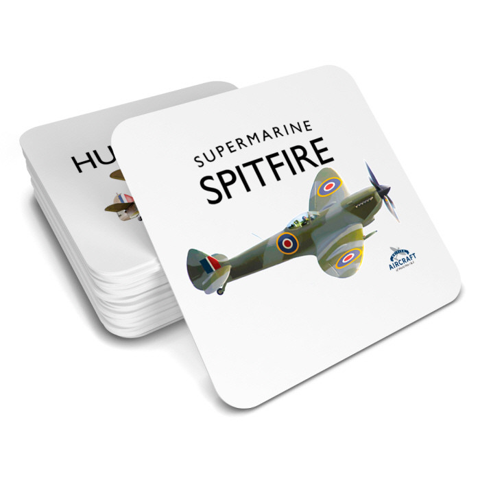 British Aircraft of WWI & WWII Coaster: Supermarine Spitfire