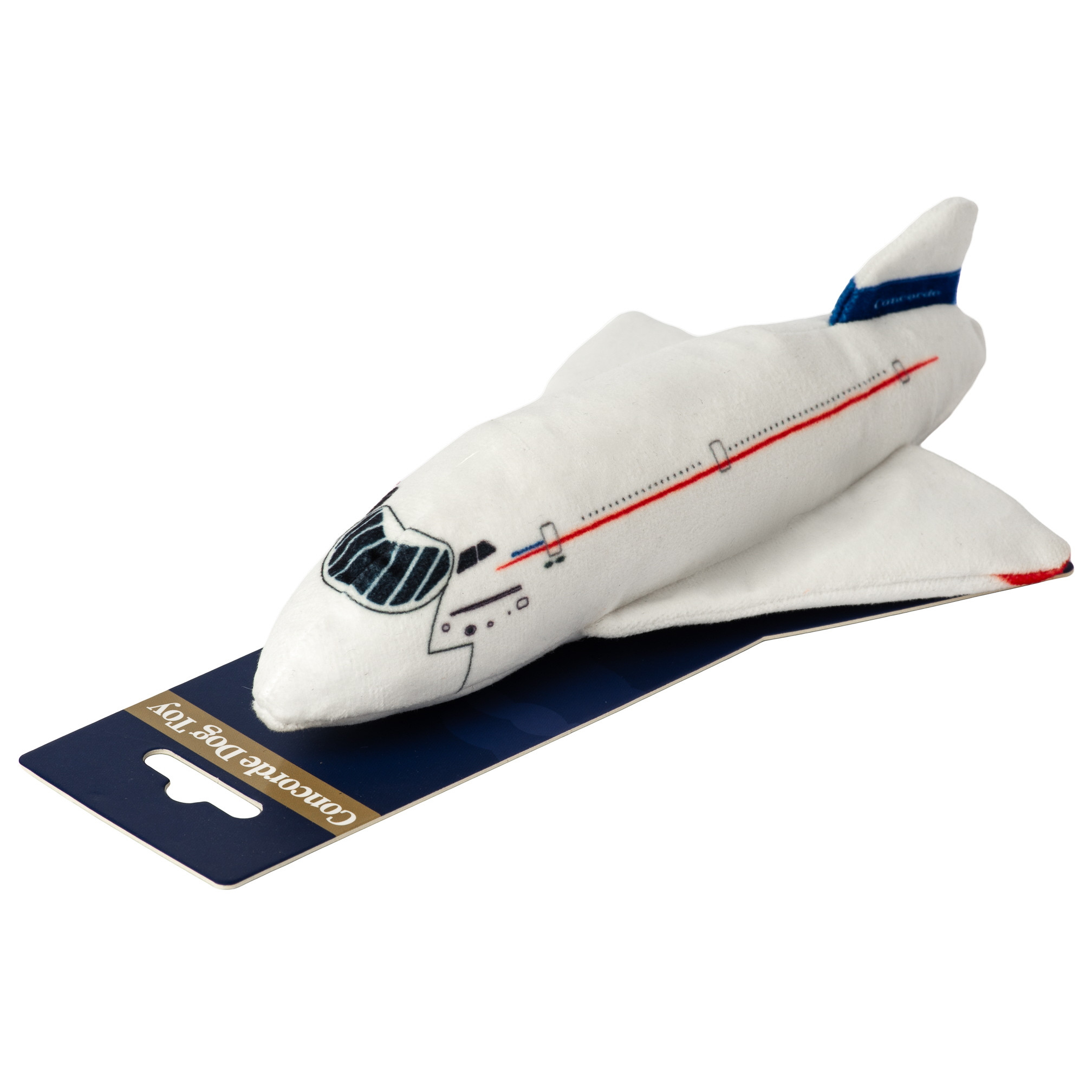Concorde Plush Dog Toy on Header Card (20 x 12 x 5cm) (NEW)