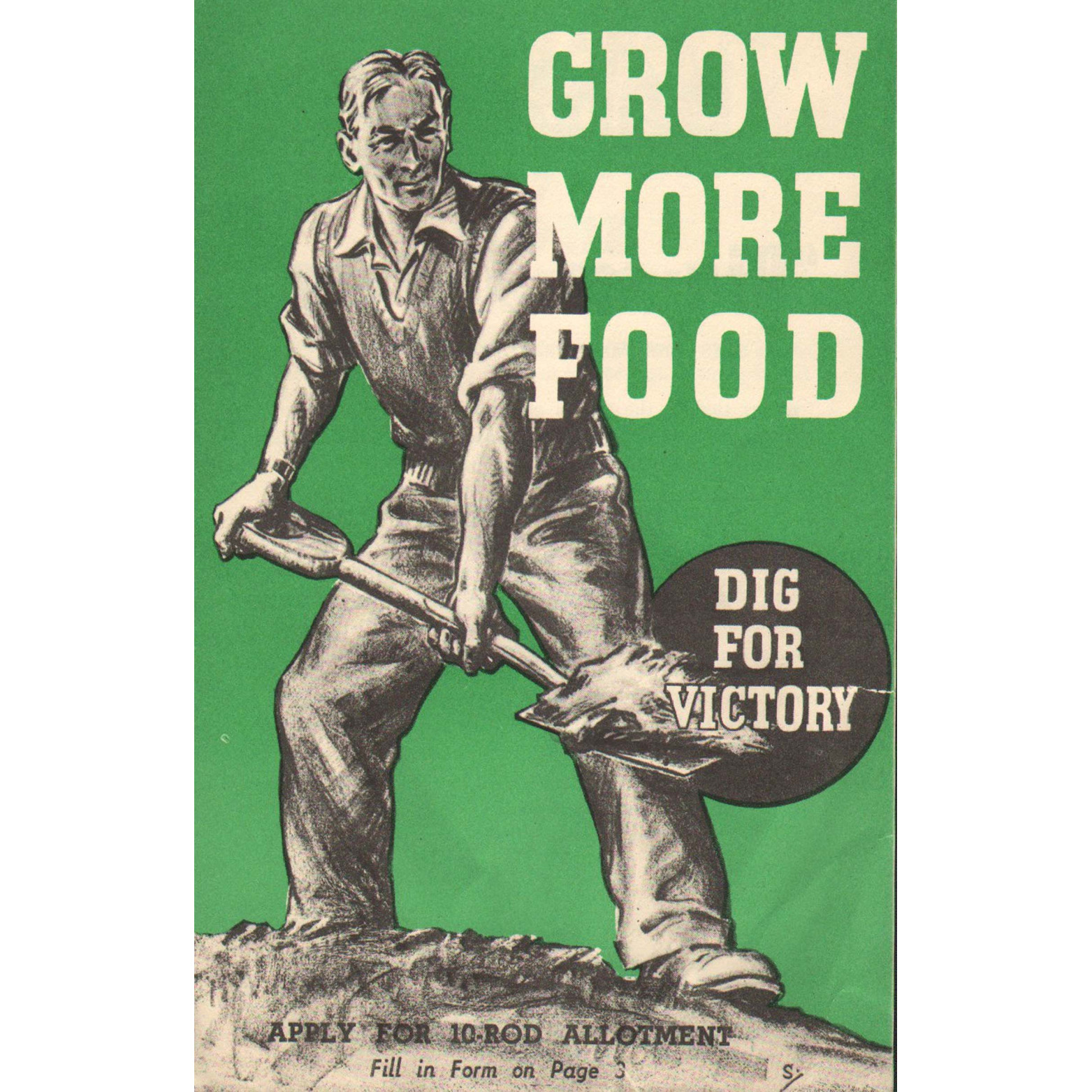 Replica Leaflet: Dig For Victory - Grow More Food