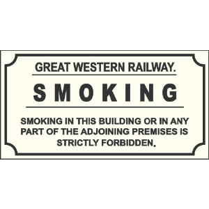 Replica E/S: G.W.R - Smoking