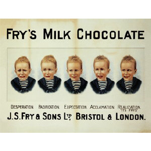 Metal Fridge Magnet (FH): Fry's Milk Chocolate - Five Boys (E.O.L.) - SAVE 35% !!