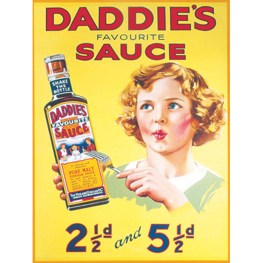 Metal Fridge Magnet (FH): Daddie's Sauce