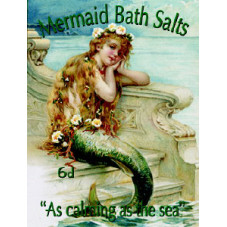 Metal Fridge Magnet (FH): Mermaid Bath Salts (E.O.L.) - SAVE 25% !!