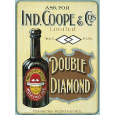 Metal Fridge Magnet (FH): Ind Coope - Double Diamond (E.O.L.) - SAVE 25% !!