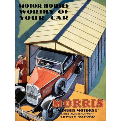 Metal Fridge Magnet (CM): Morris Motors - Motor Houses