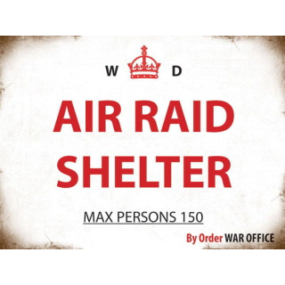 Metal Fridge Magnet (MW): War Dept - Air Raid Shelter