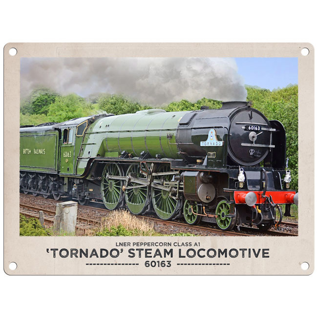 Metal Fridge Magnet (RL): LNER Peppercorn Class A1 'Tornado' Steam Locomotive 60163