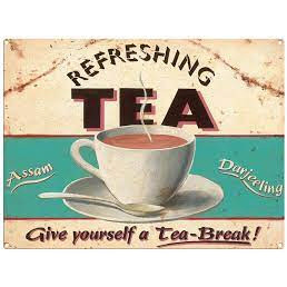 Metal Fridge Magnet (FH): Refreshing Tea - Give Yourself a Tea Break