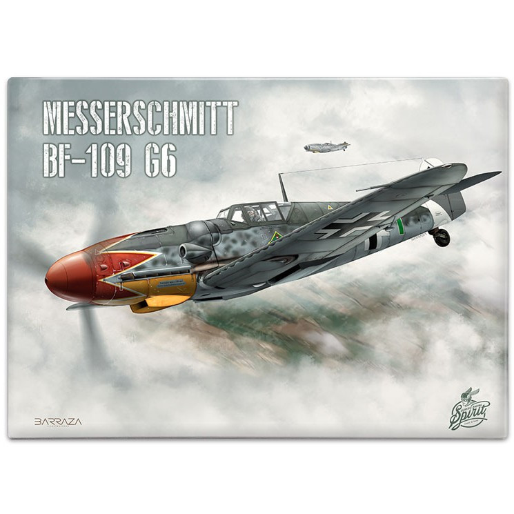 Metal Fridge Magnet (AE): Messerschmitt BF-109 G6 (NEW)