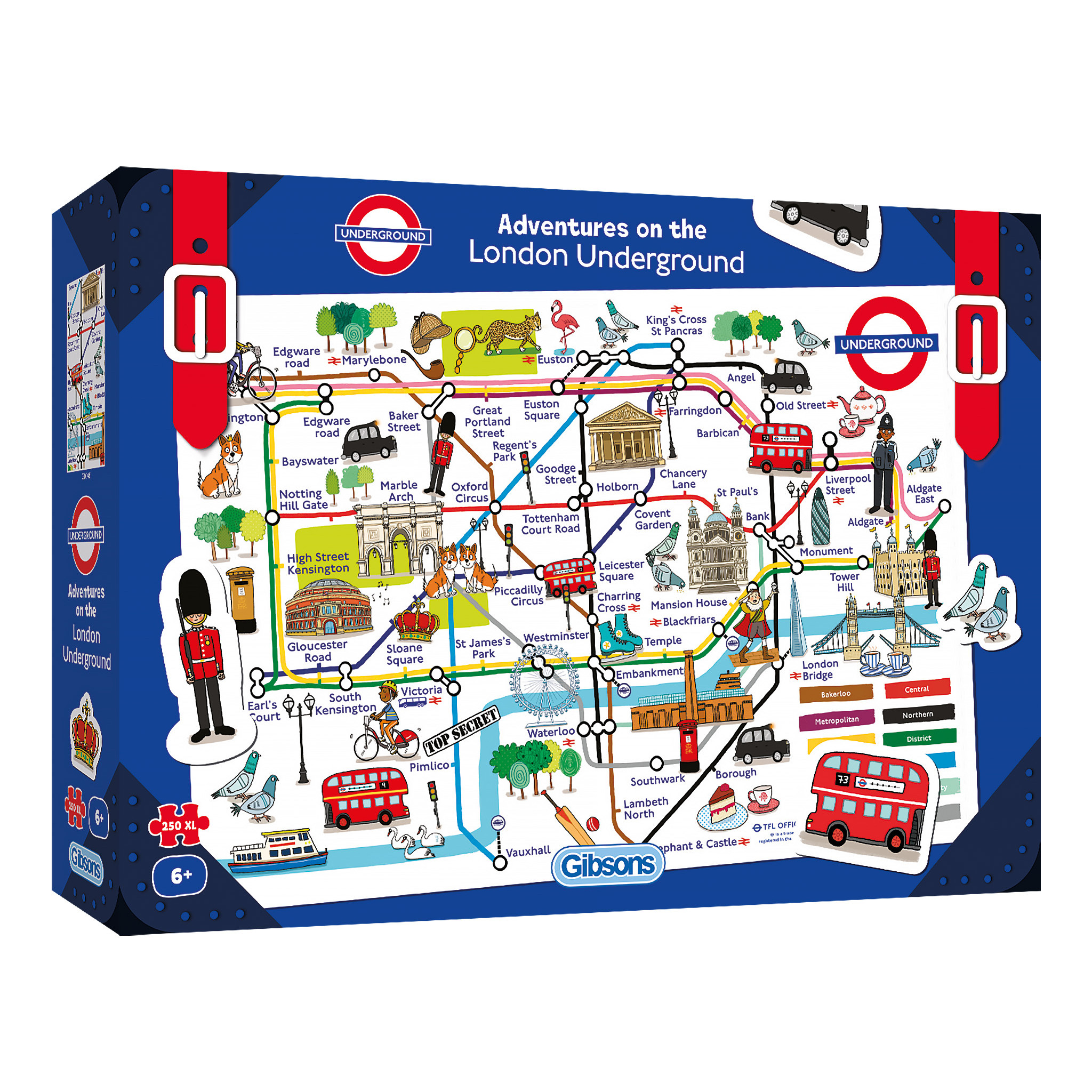 Little Gibsons: Adventures on the London Underground (250 XL pce Child's Jigsaw)