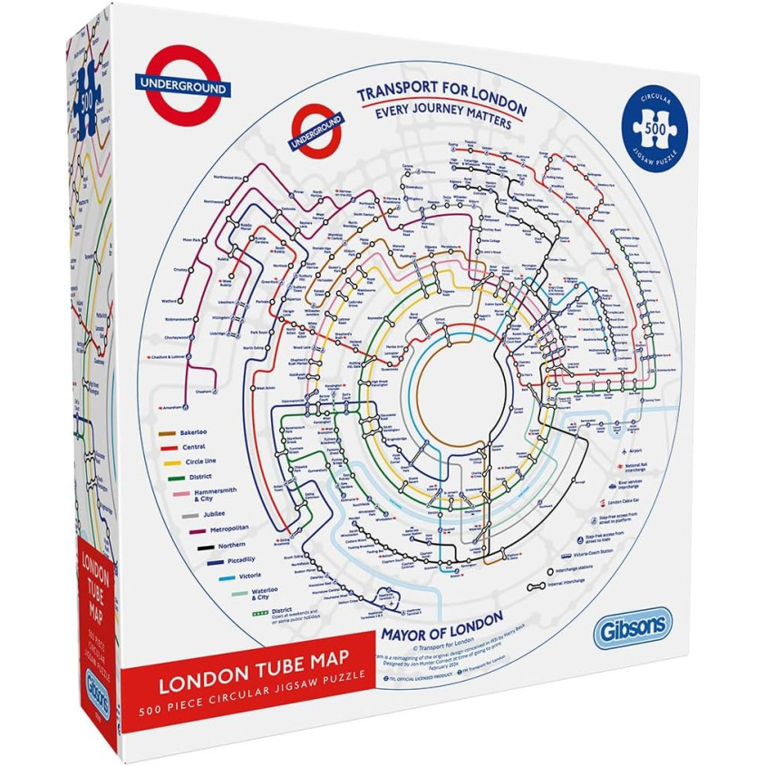 Jigsaw: TFL Circular Underground Map (500 pce Circular)