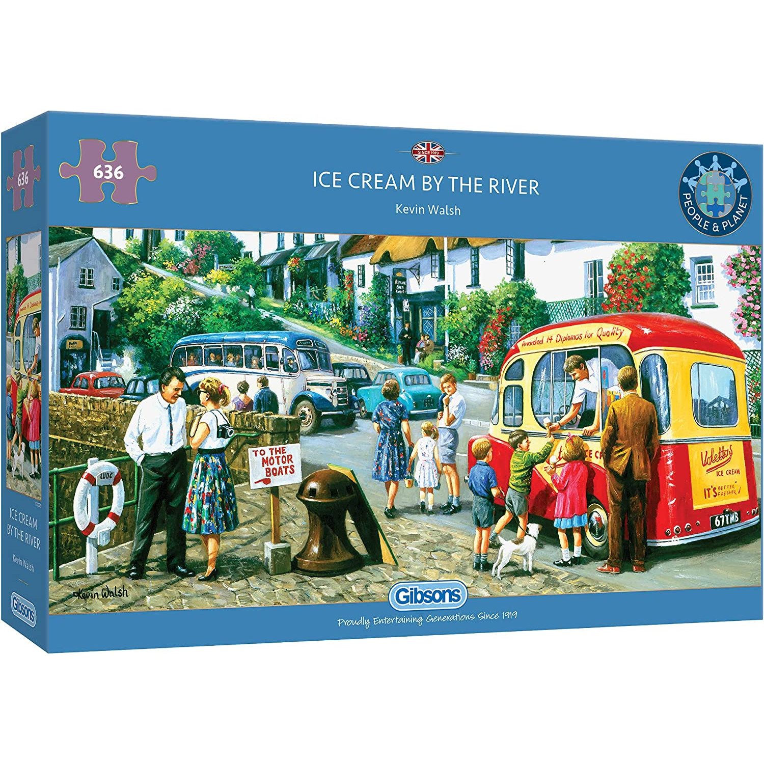 Jigsaw: Ice Cream by the River (636 pce)