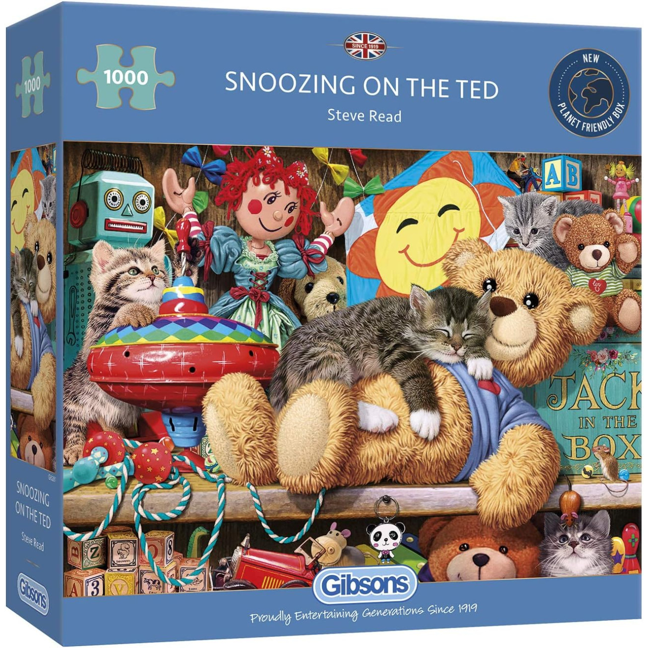 Jigsaw: Snoozing on the Ted (1000 pce) (E.O.L.) - SAVE 1/3RD !!