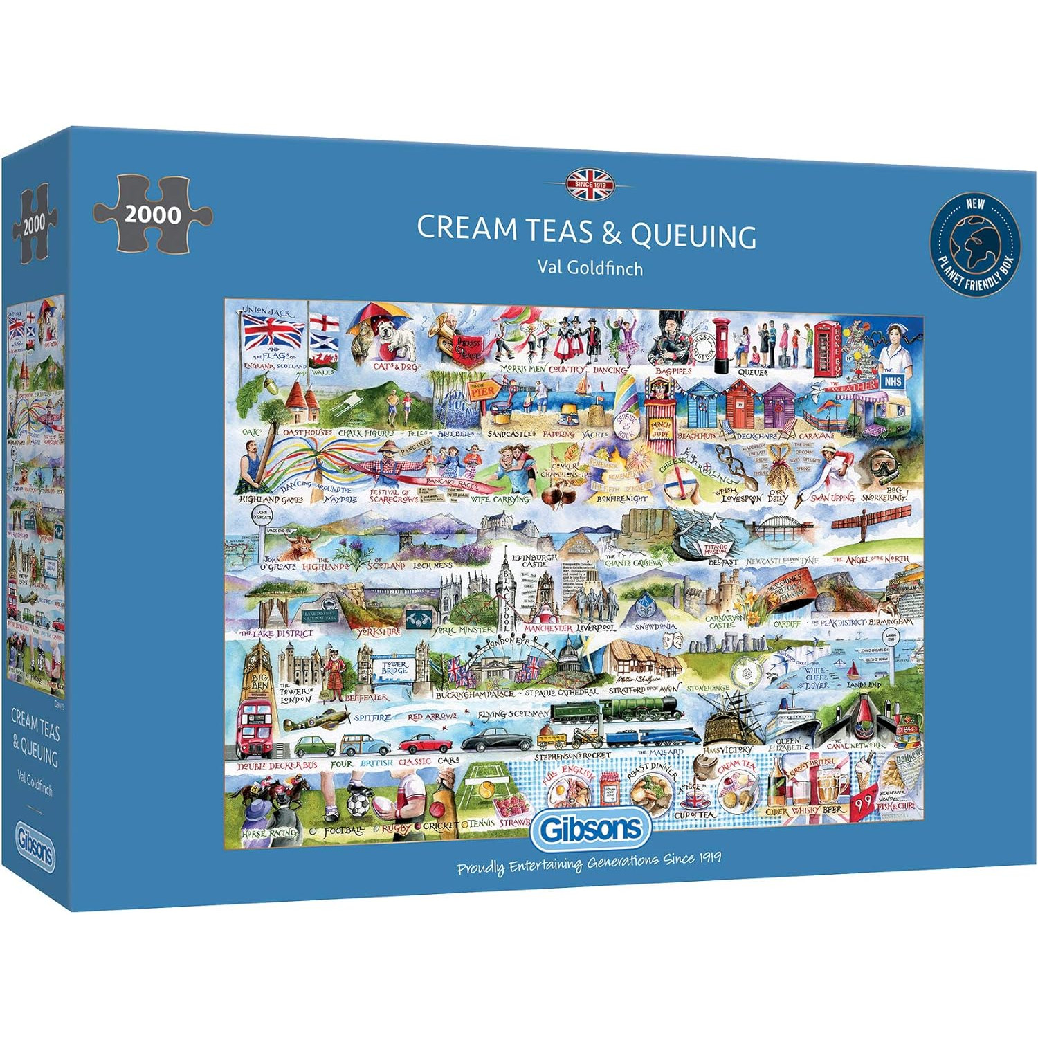 Jigsaw: Cream Teas & Queuing (2000 pce) (E.O.L.) - SAVE 1/3RD !!