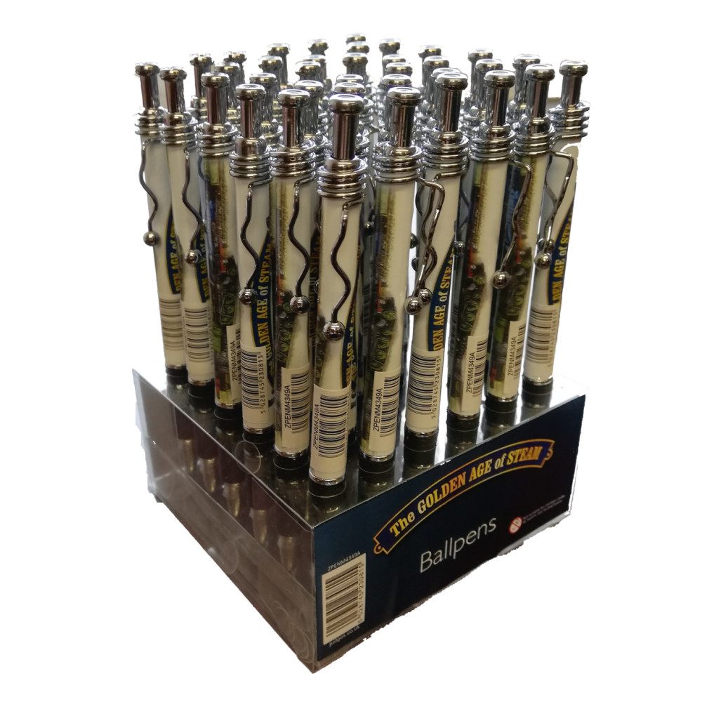 Golden Age of Steam Ball Pen - Spiral Clip (CDU)