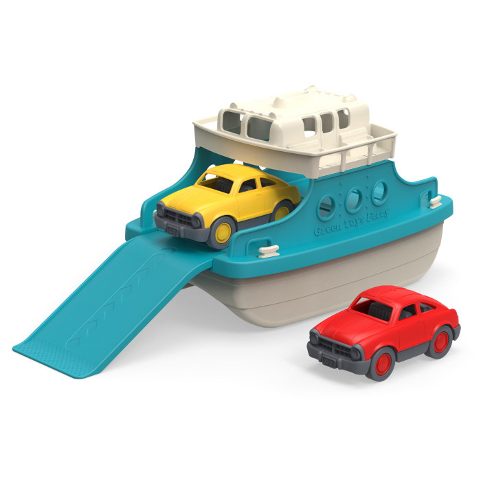 Green Toys Ferry Boat with 2 Cars (255 x 160 x 167mm) (3 Yrs+)