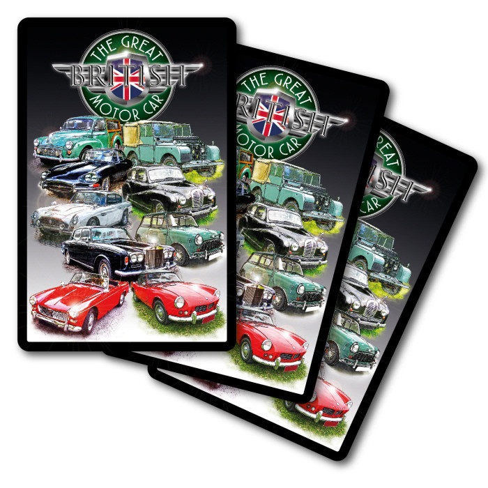The Great British Motor Car Playing Cards in Printed Box