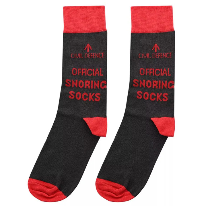 Civil Defence Men's Socks - Official Snoring Socks (NEW)
