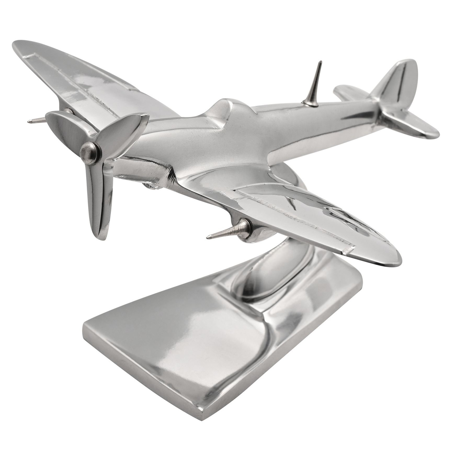 Military Heritage Spitfire 6 inch Shiny Metal Model