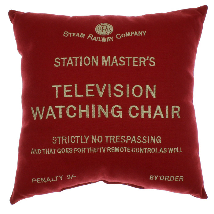 Steam Railway Co. Cushion - Television Watching Chair (11" Square)