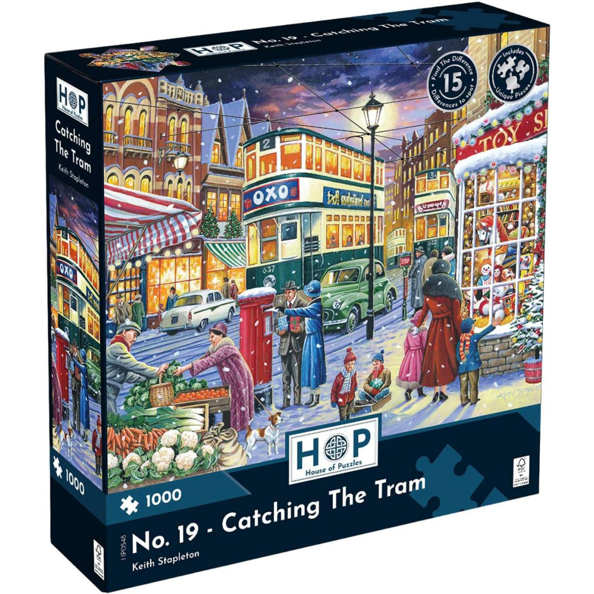 Jigsaw: Find The Difference No. 19 - Catching The Tram (1000 pce)