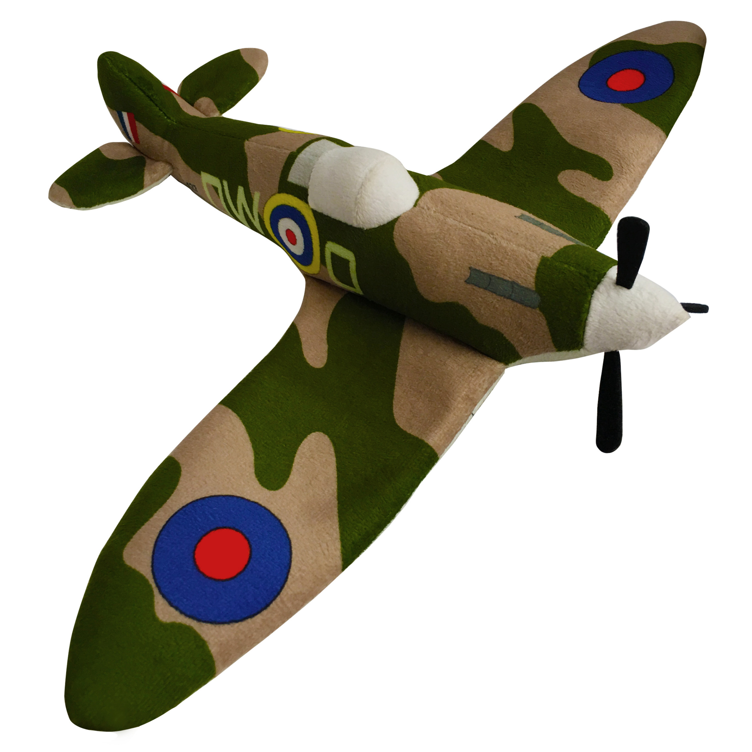 WWII Spitfire Aeroplane Plush Soft Toy (38 x 33 x 6cm)