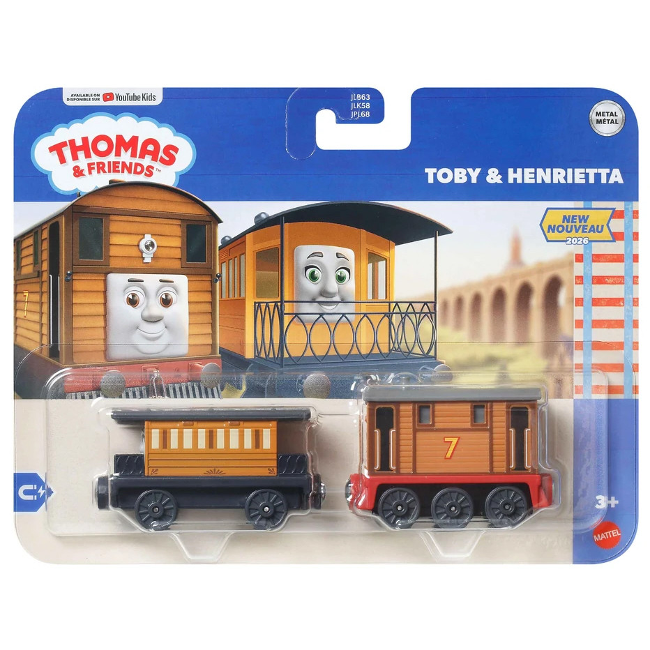 Thomas & Friends Deluxe Metal Engine: Toby & Henrietta (NEW)