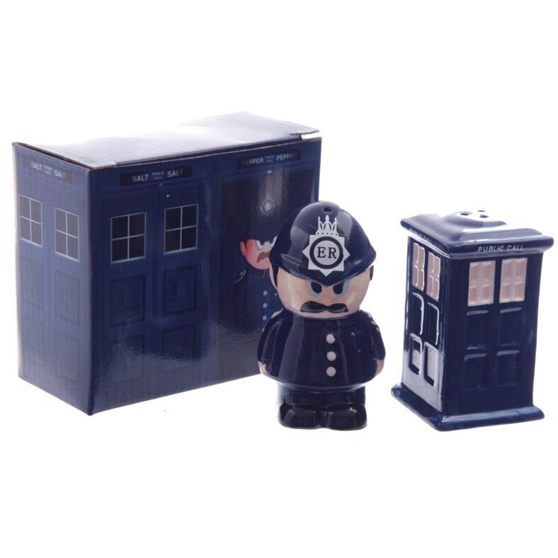 Policeman & Police Box Salt & Pepper Set (9.5cm) (LON52)