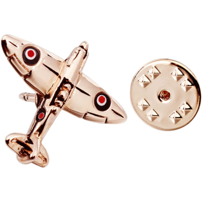 Rose Gold Lapel Pin - Spitfire