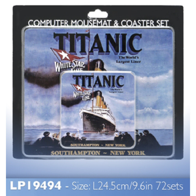 Mousemat & Coaster Set - Titanic (E.O.L.) - SAVE 30% !!