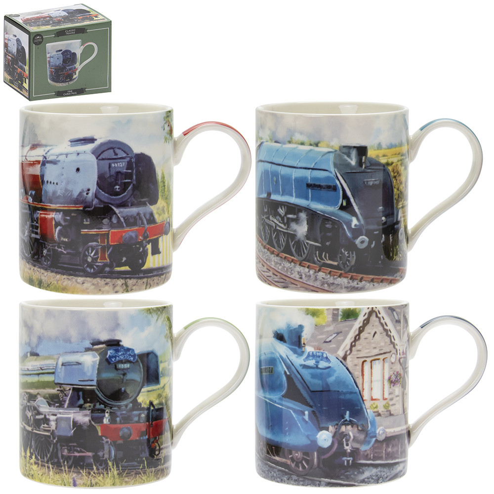 Fine China Mug (Boxed) - Classic Trains (4 asstd.)
