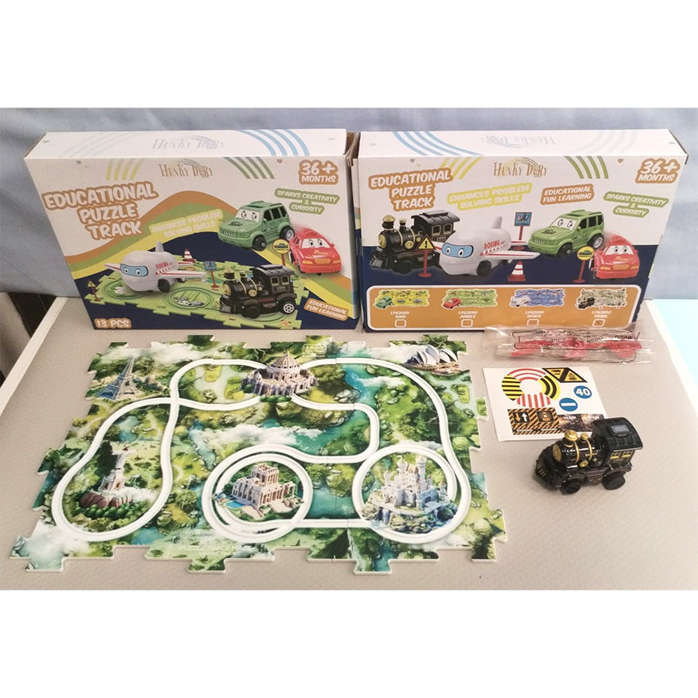 Educational Puzzle Track - Trains (13 pce) (NEW) (Due Jun)