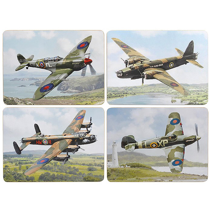 Classic Planes Placemats - Set of 4 (in window box) (29 x 22cm) (NEW) (Due Jun)