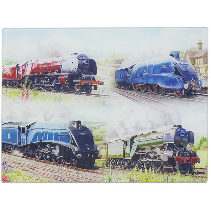 Classic Trains Cutting Board (40 x 30 x 1cm) (NEW)