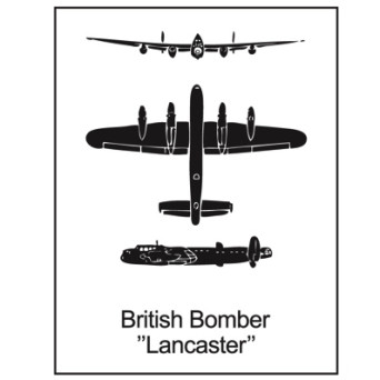 (HIDDEN) Enamel Fridge Magnet: British Bomber - Lancaster