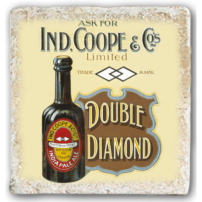 OMS Marble Coaster: Ind. Coope Double Diamond (E.O.L.) - SAVE 25% !!