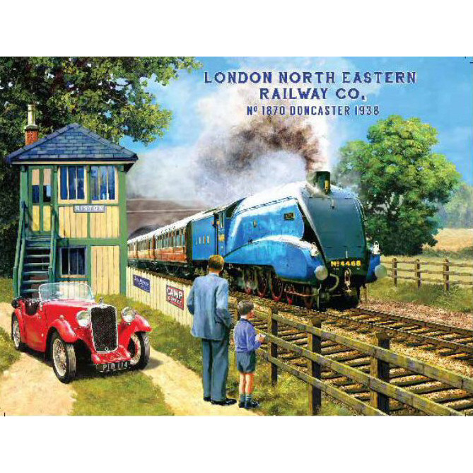 Medium Metal Sign (RL): L.N.E.R. Mallard No. 1870 Doncaster (NEW)