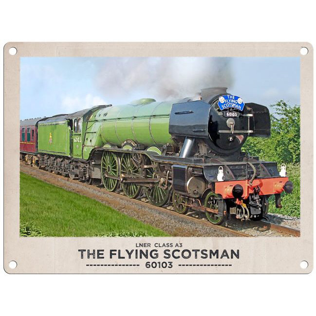 Medium Metal Sign (RL): LNER Class A3 'The Flying Scotsman' 60103
