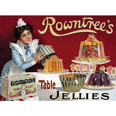 Mini Metal Sign (FH): Rowntree's Table Jellies