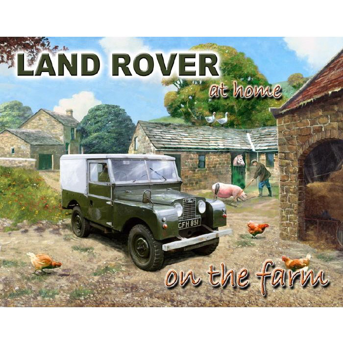 Mini Metal Sign (CM): Land Rover - Go anywhere &acirc;&brvbar; Do anything (NEW)