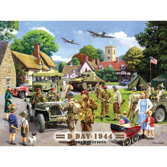 Mini Metal Sign (MW): 1944 D-Day Preparations