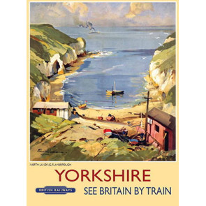 Mini Metal Sign (RL): Yorkshire - See Britain By Train