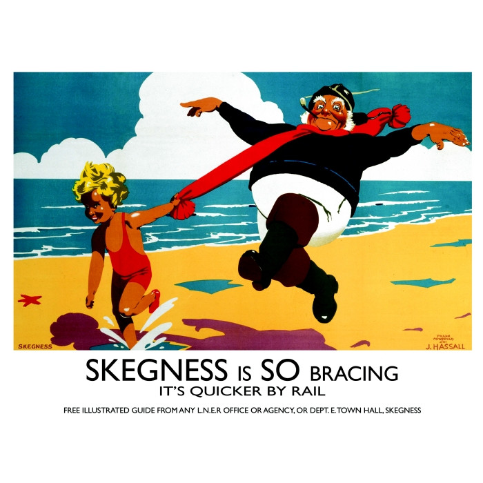 Mini Metal Sign (RL): Skegness Is So Bracing (E.O.L.) - SAVE 20% !!