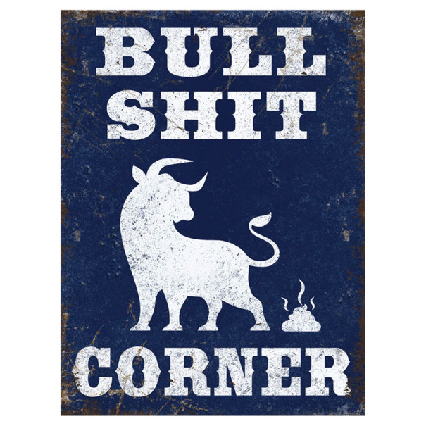 Mini Metal Sign (HU): Bullshit Corner