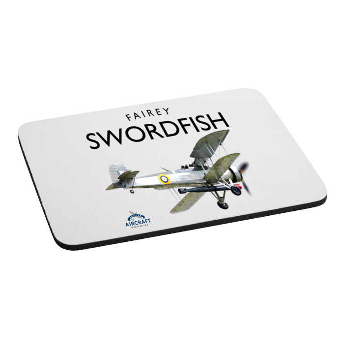 British Aircraft of WWI & WWII Mouse Mat: Fairey Swordfish