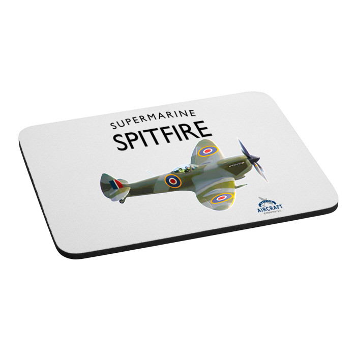 British Aircraft of WWI & WWII Mouse Mat: Supermarine Spitfire
