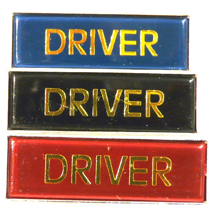 Oblong Pin Badge: Driver