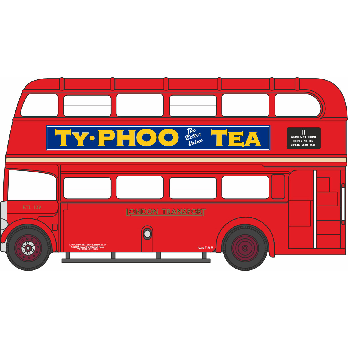 RTL Bus - London Transport (1:148) (NEW)