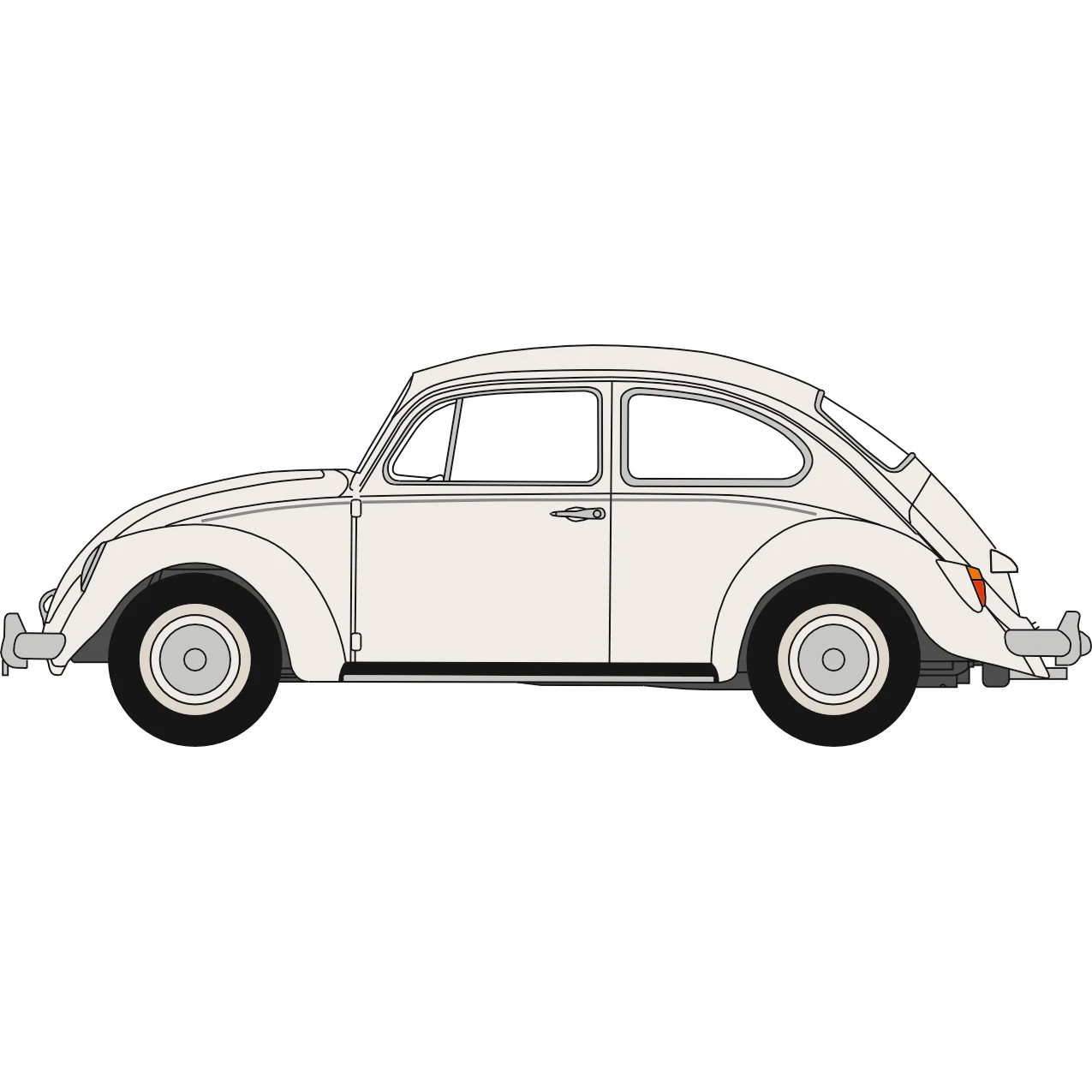 VW Beetle - White (Abbey Road) (1:148) (NEW)