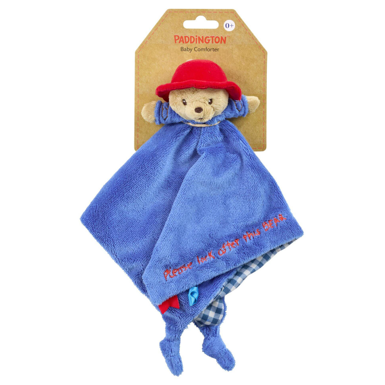 Paddington for Baby Comforter on Backing Card (28cm) (0 Mths+) (NEW)